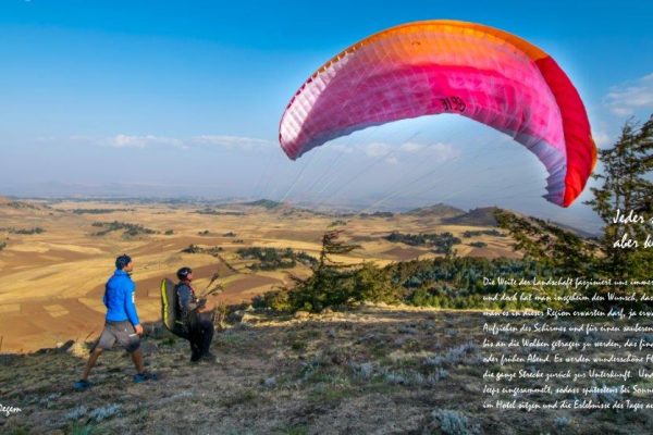 Paragliding in Afrika, Reisedoku in der Heidemühle Dresden