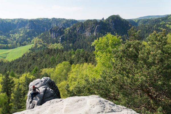 Ausblick vom Gamrig, Sächsische Schweiz